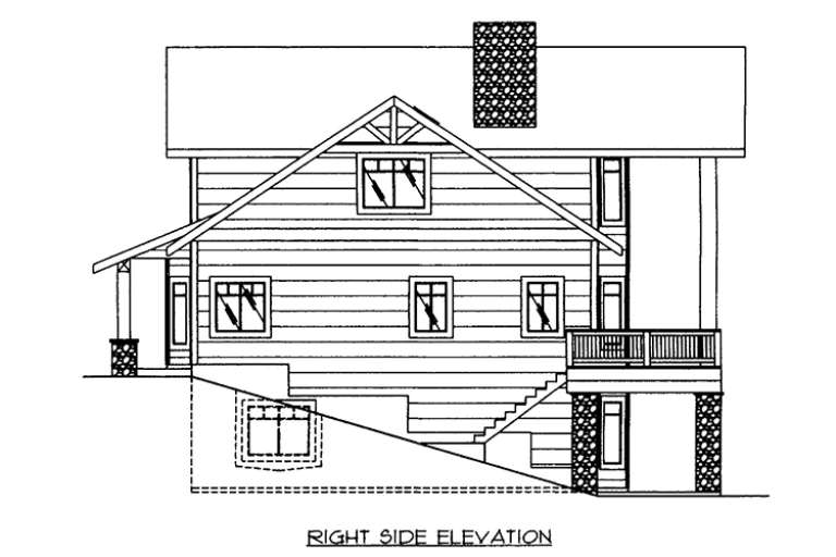 Lake Front House Plan #039-00587 Elevation Photo