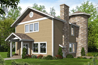 Northwest House Plan #039-00588 Elevation Photo