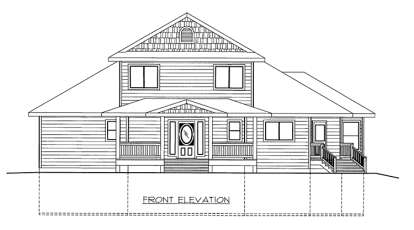 Northwest House Plan #039-00589 Elevation Photo