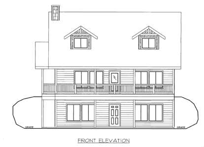 Traditional House Plan #039-00591 Elevation Photo