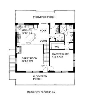 Main Floor Plan for House Plan #039-00591