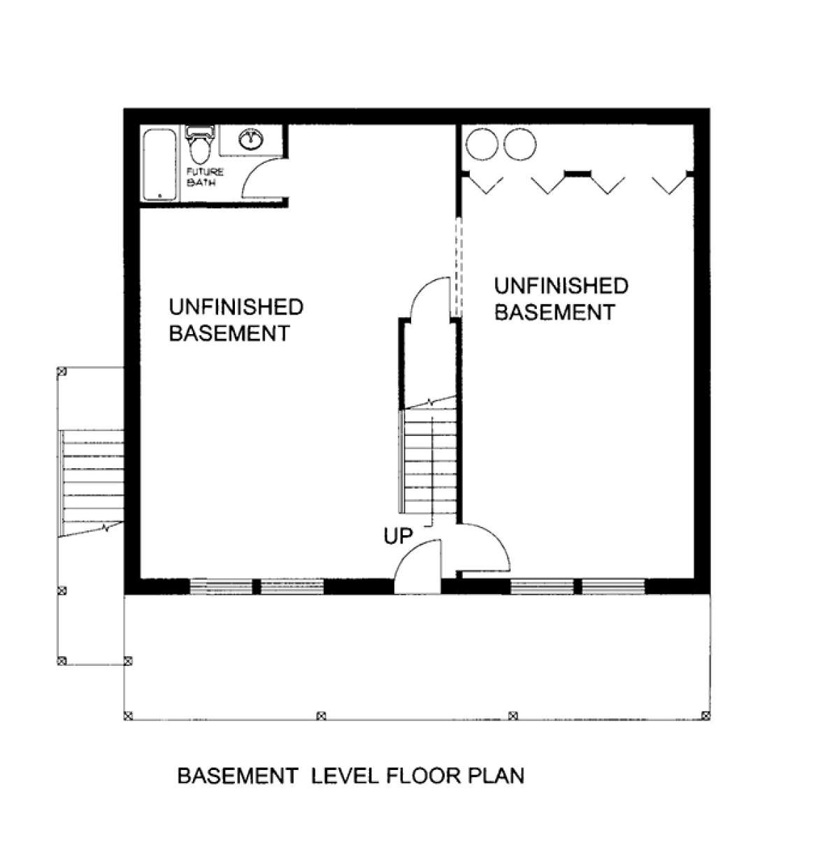 Basement Floor Plan for House Plan #039-00591