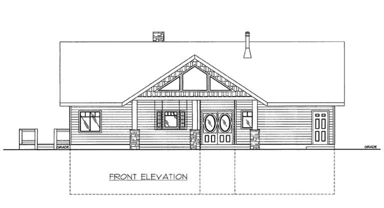 Mountain House Plan #039-00592 Elevation Photo