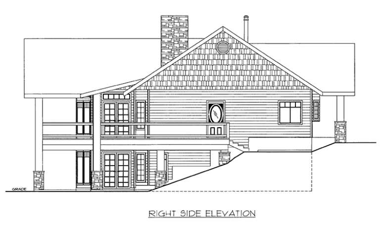 Mountain House Plan #039-00592 Elevation Photo
