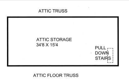 Attic storage for House Plan #039-00595
