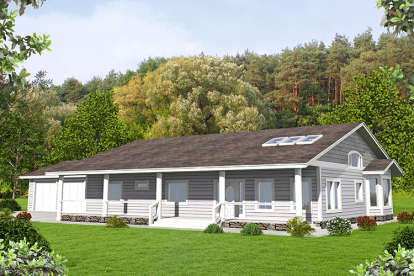 Northwest House Plan #039-00596 Elevation Photo