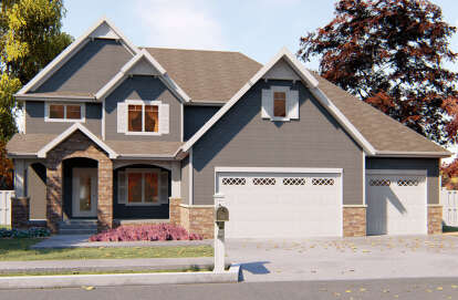 Craftsman House Plan #963-00136 Elevation Photo