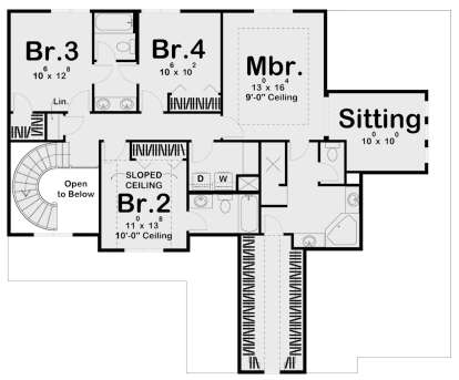 Second Floor for House Plan #963-00136