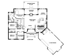 Main Floor Plan for House Plan #039-00598