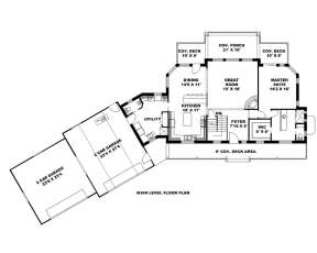 Main Floor Plan for House Plan #039-00602