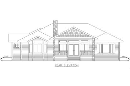 Ranch House Plan #039-00603 Elevation Photo