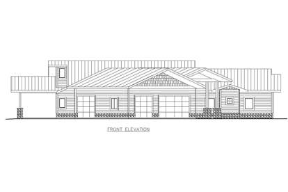 Contemporary House Plan #039-00604 Elevation Photo