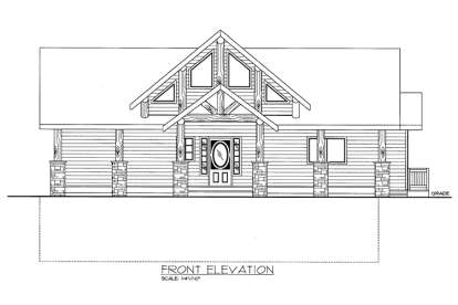 Mountain House Plan #039-00607 Elevation Photo