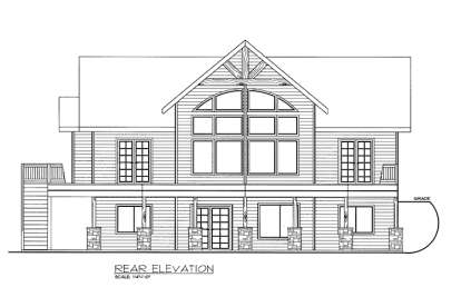 Mountain House Plan #039-00607 Elevation Photo