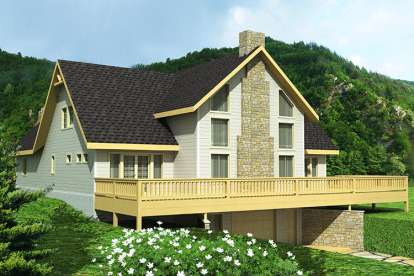 Mountain House Plan #039-00608 Elevation Photo