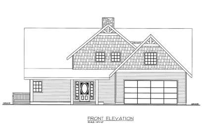 Mountain House Plan #039-00608 Elevation Photo