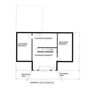 Basement Floor Plan for House Plan #039-00608