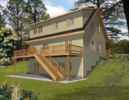Country House Plan #039-00387 Elevation Photo