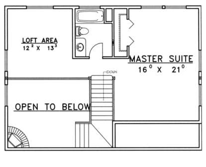 Second Floor for House Plan #039-00387