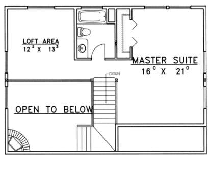 Second Floor for House Plan #039-00387