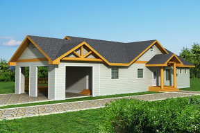 Northwest House Plan #039-00612 Elevation Photo