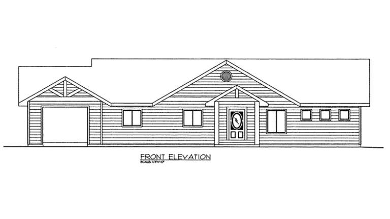 Northwest House Plan #039-00612 Elevation Photo