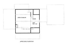 Upper Floor Plan for House Plan #039-00618
