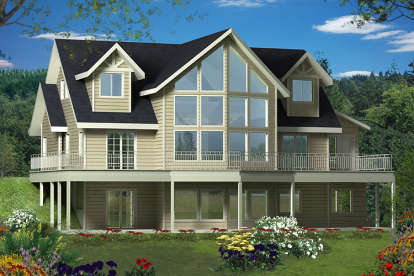 Northwest House Plan #039-00619 Elevation Photo