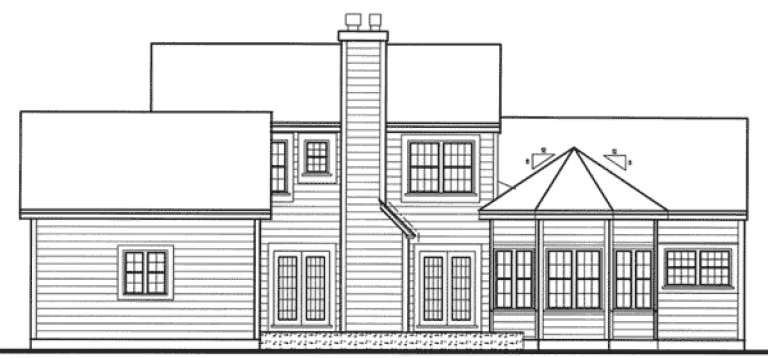Country House Plan #033-00017 Elevation Photo