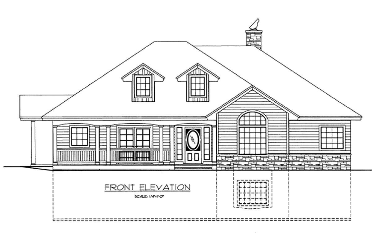 Northwest House Plan #039-00623 Elevation Photo