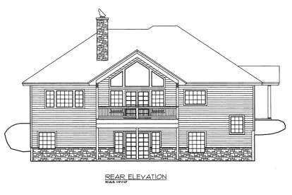 Northwest House Plan #039-00623 Elevation Photo