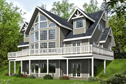 Northwest House Plan #039-00624 Elevation Photo