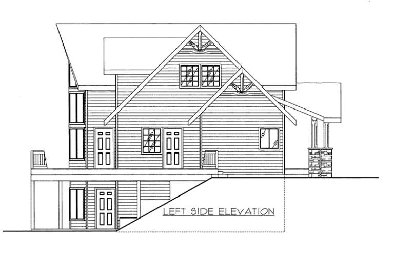 Northwest House Plan #039-00624 Elevation Photo