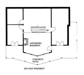 Basement Floor Plan for House Plan #039-00624