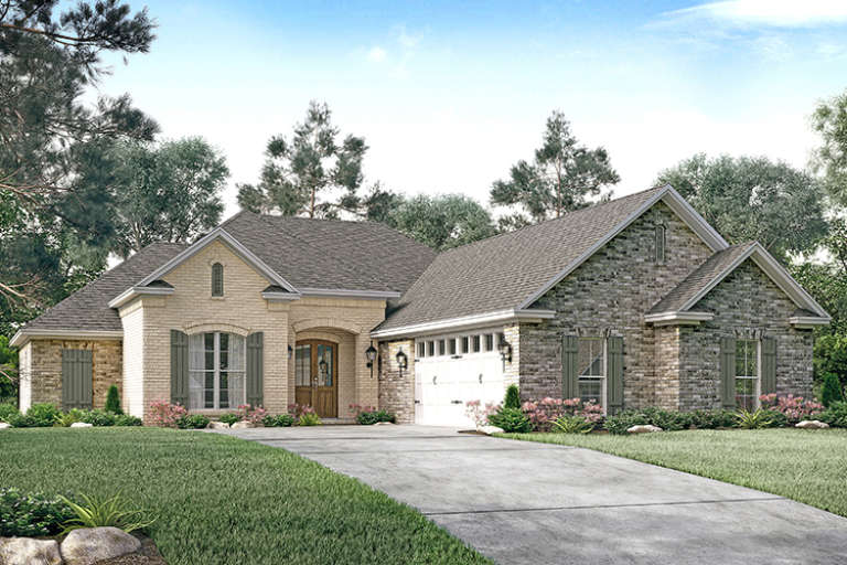 Country House Plan #041-00135 Elevation Photo