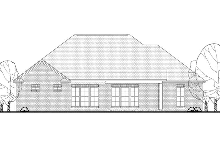 Country House Plan #041-00135 Elevation Photo