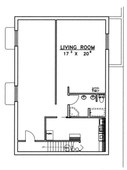 Basement Floor for House Plan #039-00390