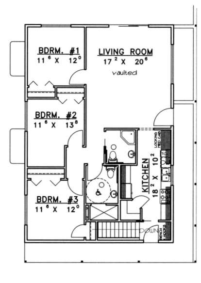 Main Floor for House Plan #039-00390