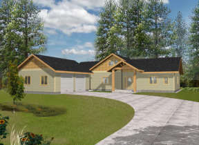 Traditional House Plan #039-00391 Elevation Photo