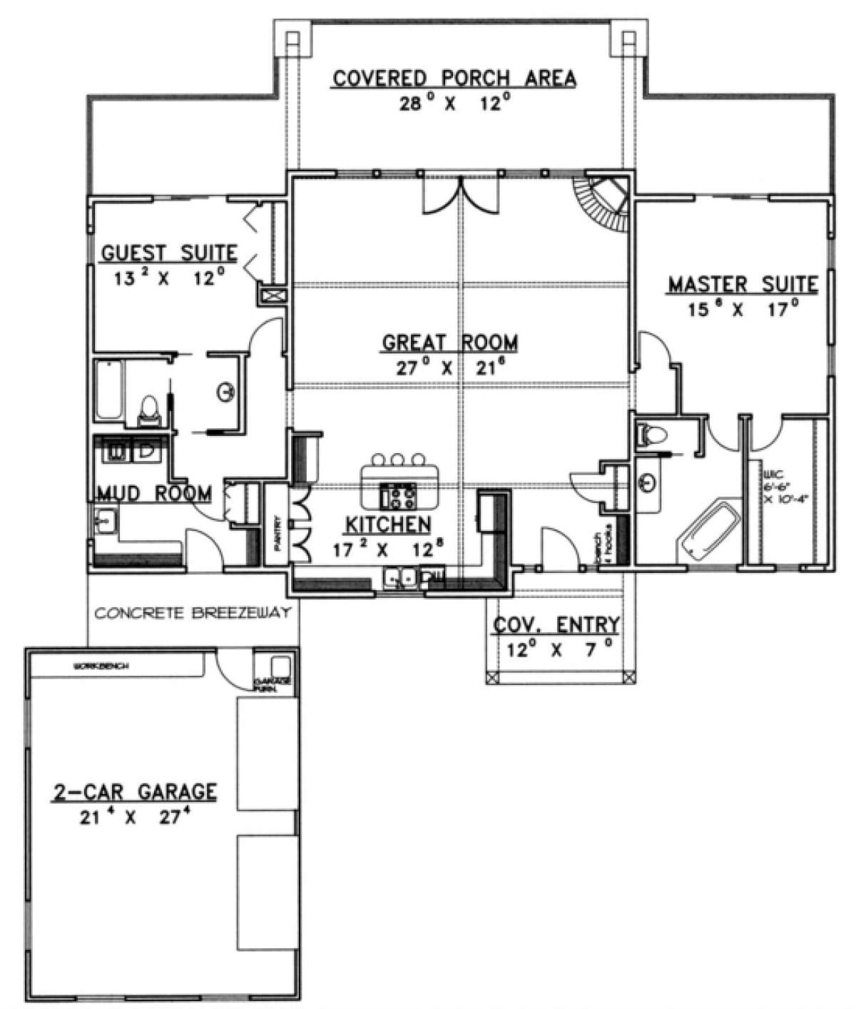 Floorplan for House Plan #039-00391