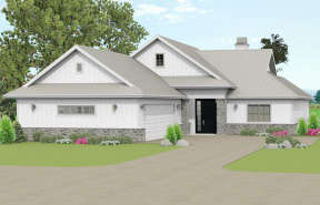 Traditional House Plan #3125-00001 Elevation Photo