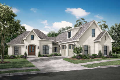 European House Plan #041-00136 Elevation Photo