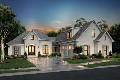 European House Plan #041-00136 Elevation Photo