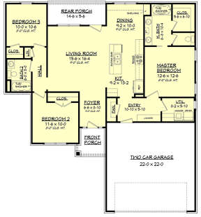 Main Floor  for House Plan #041-00137