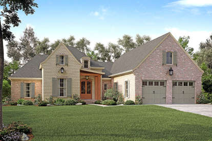 European House Plan #041-00138 Elevation Photo