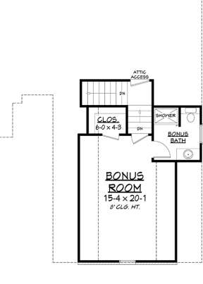 Bonus Floor Plan for House Plan #041-00138