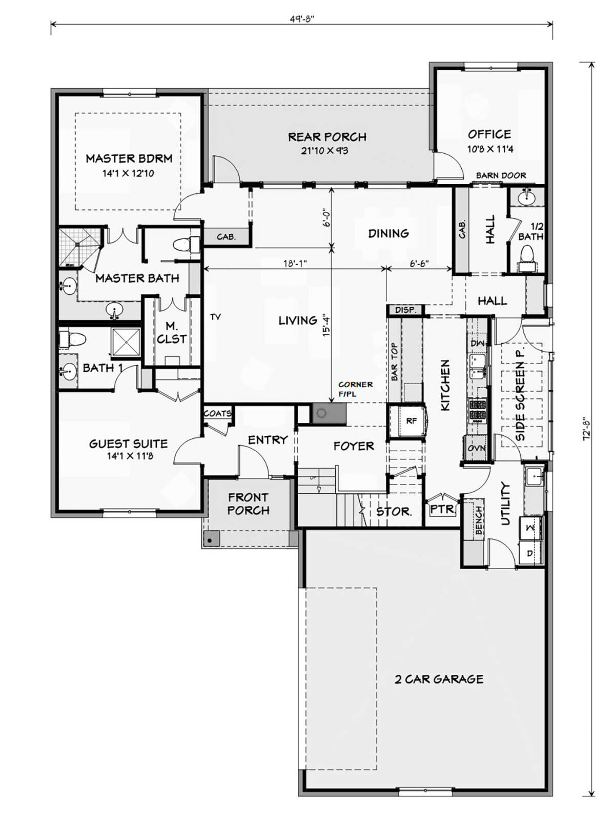 Main Floor for House Plan #3125-00002