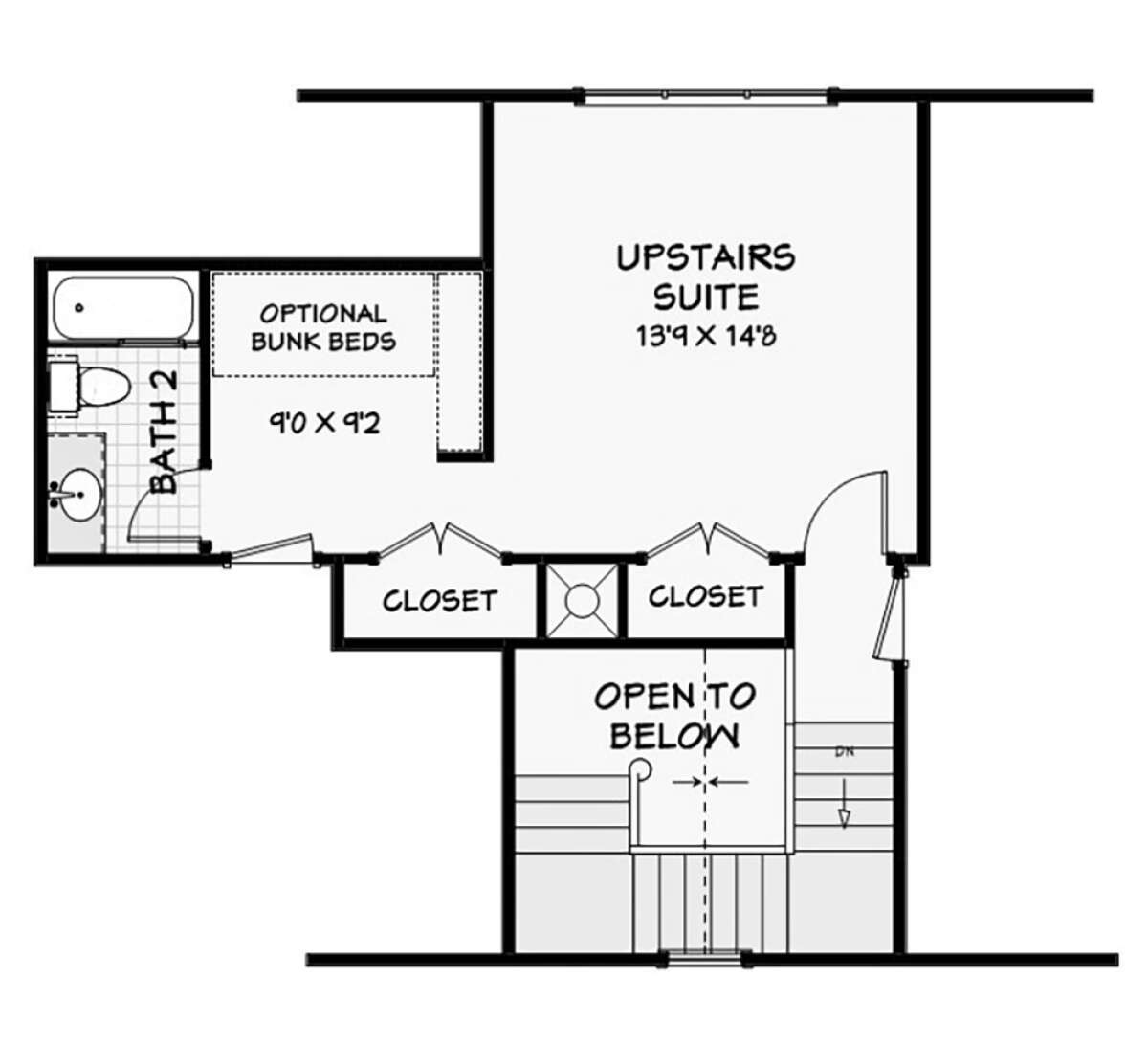 Second Floor for House Plan #3125-00002