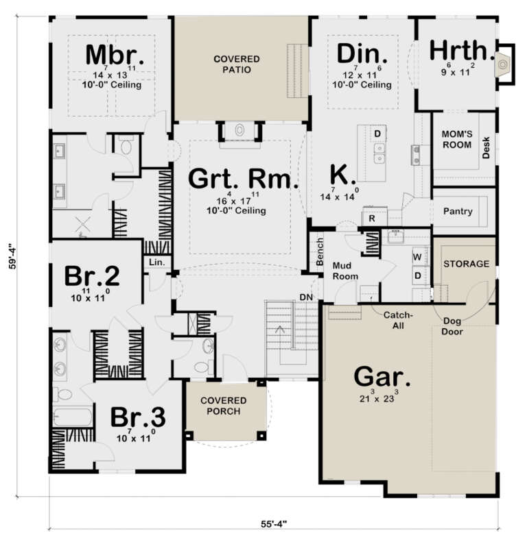 House Plan House Plan #17447 Drawing 1