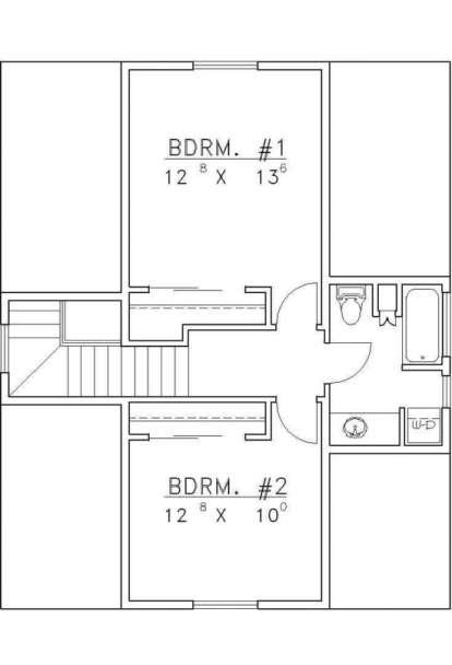 Second Floor for House Plan #039-00393